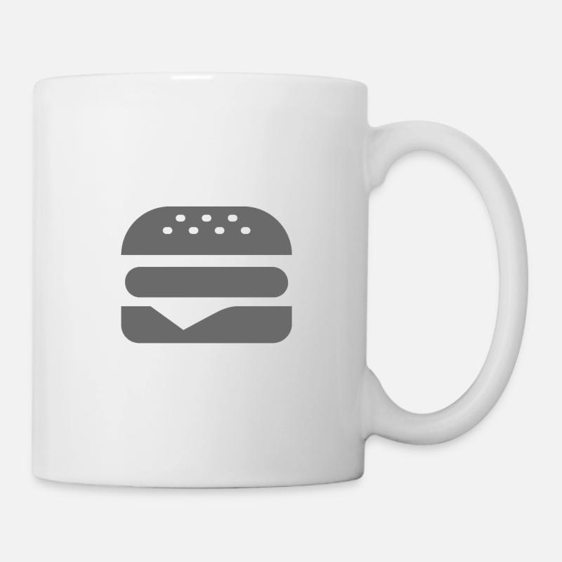Burger icon - Mug blanc - blanc