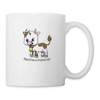 Young farmer gift for children cow - Mug - white - Right