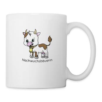 Jeune fermière Paysanne Ferme Vache Enfant - Mug blanc - blanc - Droite