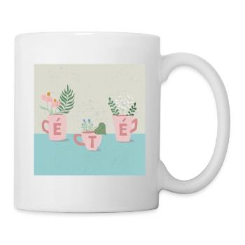 Fleurs d'été - Tasse - Weiß - Rechts