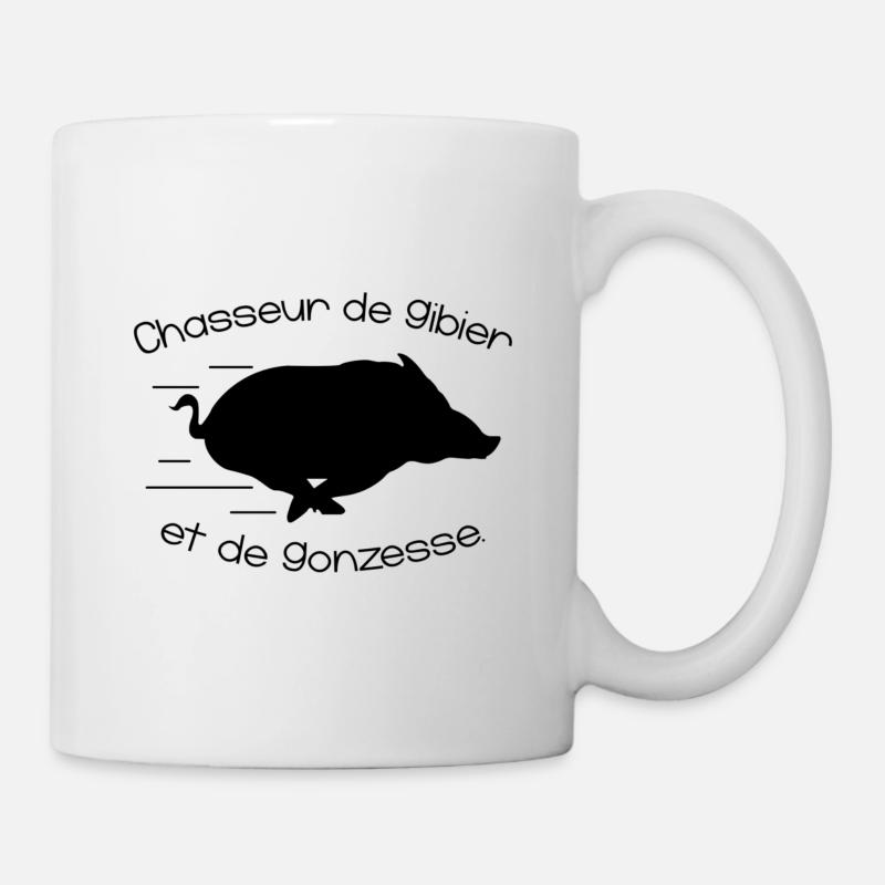 Chasseur de gibier et de gonzesse. - Mug blanc - blanc