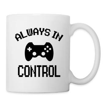 Joueur toujours en contrôle - Mug blanc - blanc - Droite