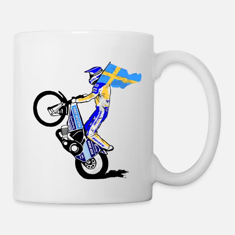 Speedway Driver - Sweden - Mug - white