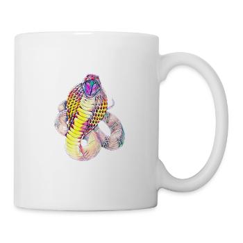 Schlange - Tasse - Weiß - Rechts