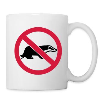 Dachs - Tasse - Weiß - Rechts