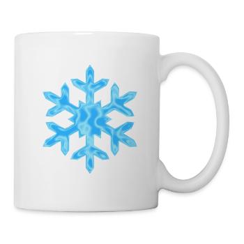 Flocon de neige avec motif - noël - Mug blanc - blanc - Droite