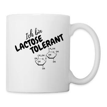 Ich bin Lactose-Tolerant Lustiger Spruch - Tasse - Weiß - Rechts