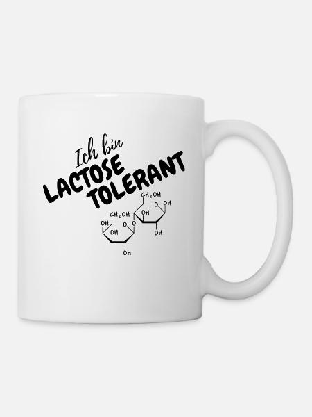 Ich bin Lactose-Tolerant Lustiger Spruch - Tasse - Weiß