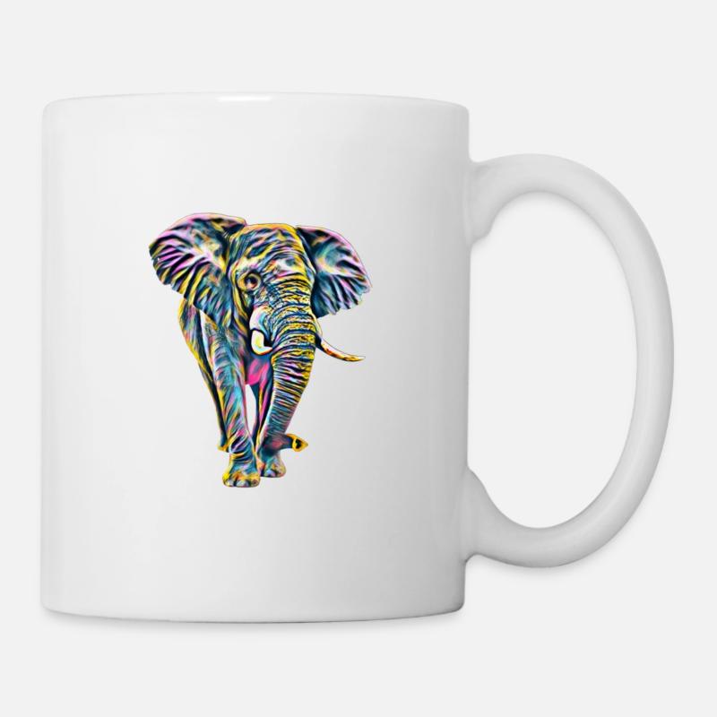 Elefant - Tasse - Weiß