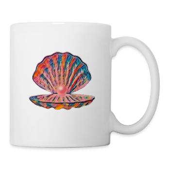 Muschel - Tasse - Weiß - Rechts