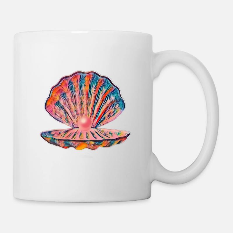 Muschel - Tasse - Weiß