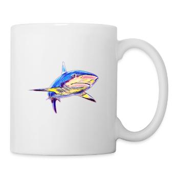 Requin - Mug blanc - blanc - Droite