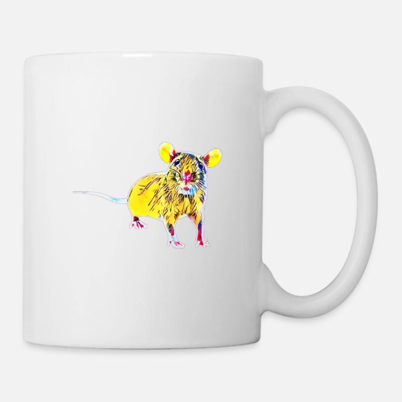 Ratte - Tasse - Weiß