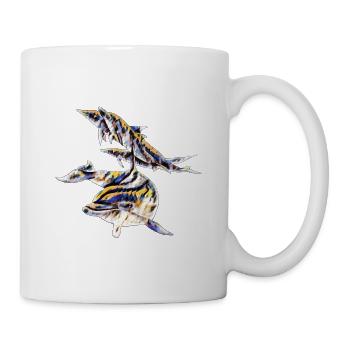 Delfine - Tasse - Weiß - Rechts