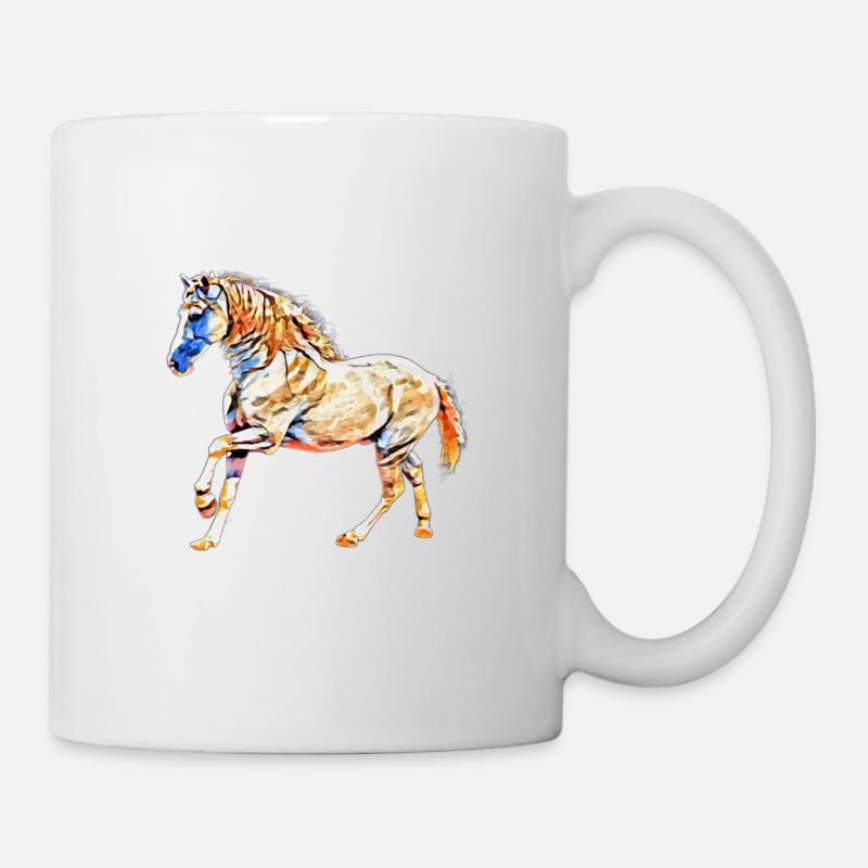 Cheval - Mug blanc - blanc