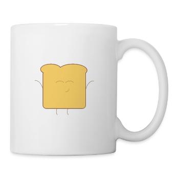 Happy Toast - Tasse - Weiß - Rechts
