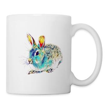 Kaninchen - Tasse - Weiß - Rechts