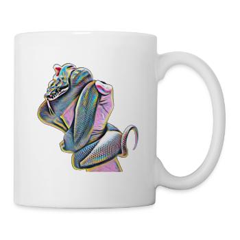 Schlange - Tasse - Weiß - Rechts