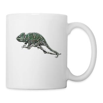 Caméléon - Mug blanc - blanc - Droite