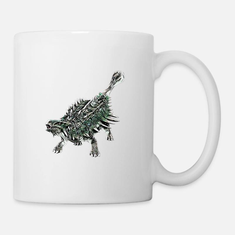 Ankylosaurus - Tasse - Weiß
