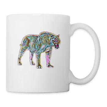 Saber tooth tiger - Mug - white - Right