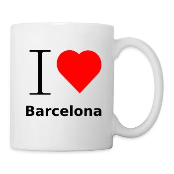 I LOVE Barcelona - Tasse - Weiß - Rechts