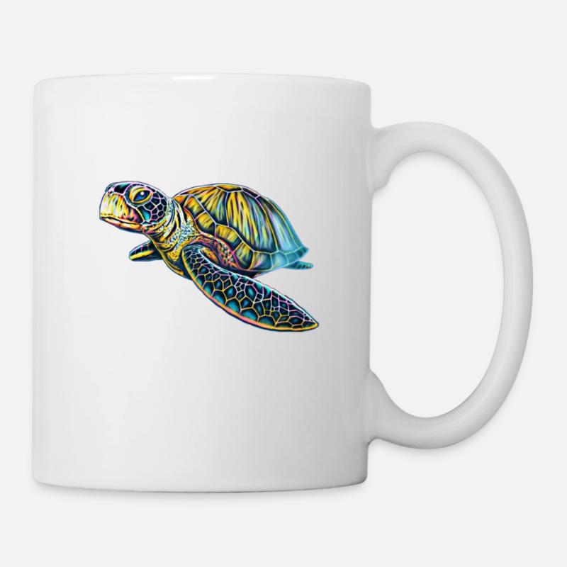 Tortue de mer - Mug blanc - blanc