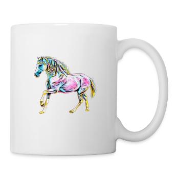 Pferd - Tasse - Weiß - Rechts