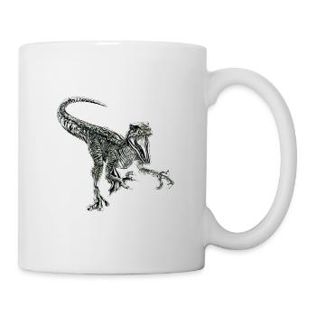 Velociraptor - Tasse - Weiß - Rechts