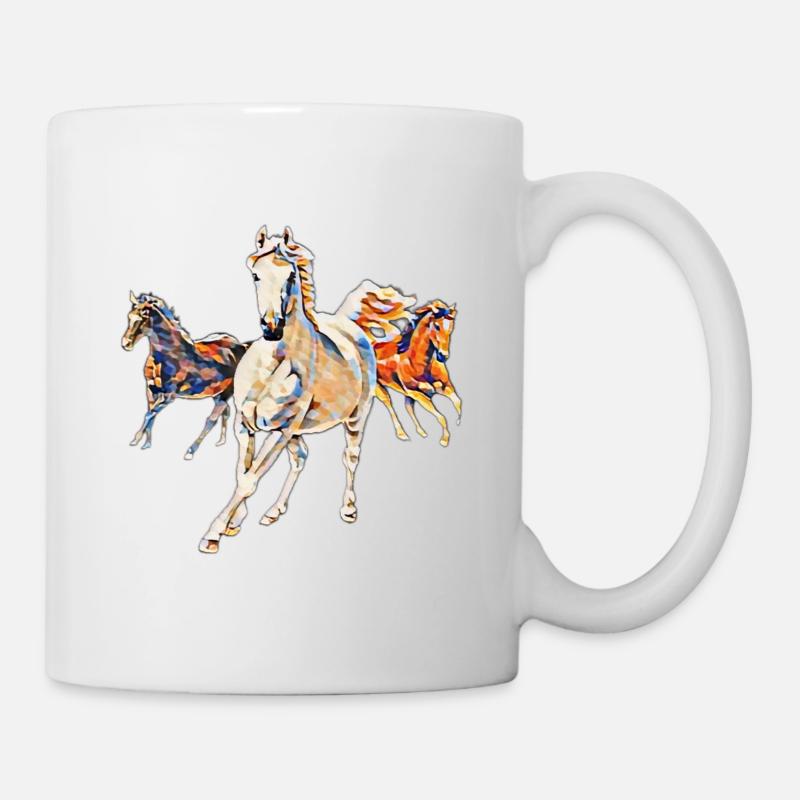 Horses - Mug - white
