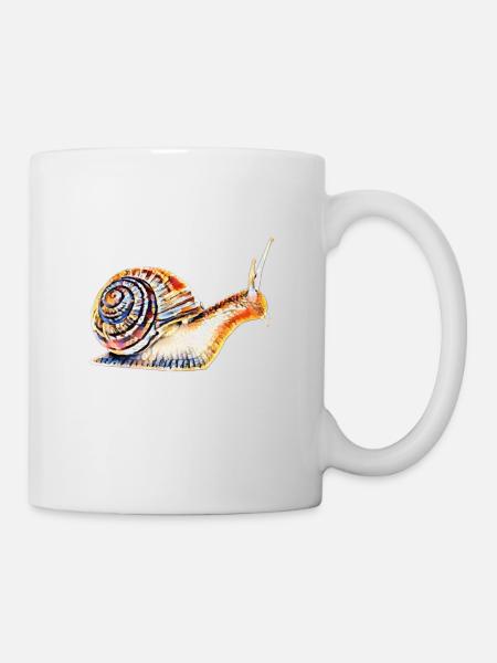 Escargot - Mug blanc - blanc