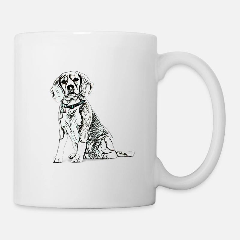 Beagle - Tasse - Weiß