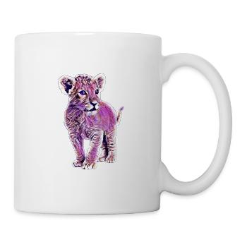 Lion - Mug blanc - blanc - Droite