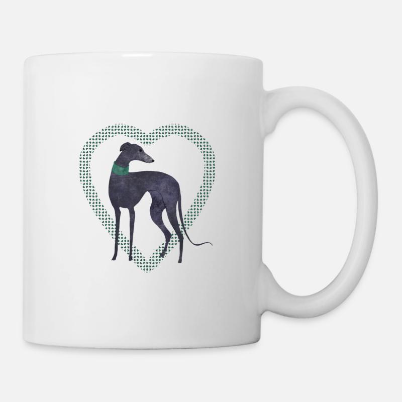 chien de coeur - Mug blanc - blanc