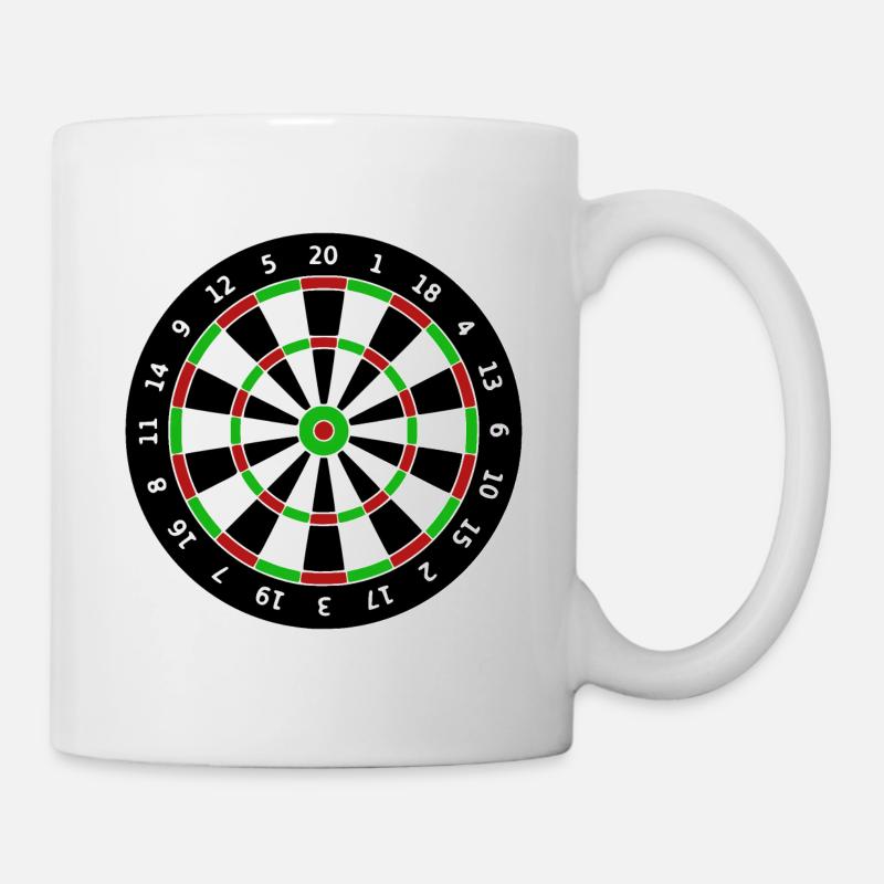 Fléchettes Fléchettes Fléchettes fléchettes - Mug blanc - blanc