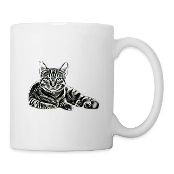 Chat - Mug blanc - blanc - Droite