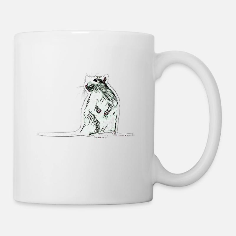 Rat - Mug blanc - blanc