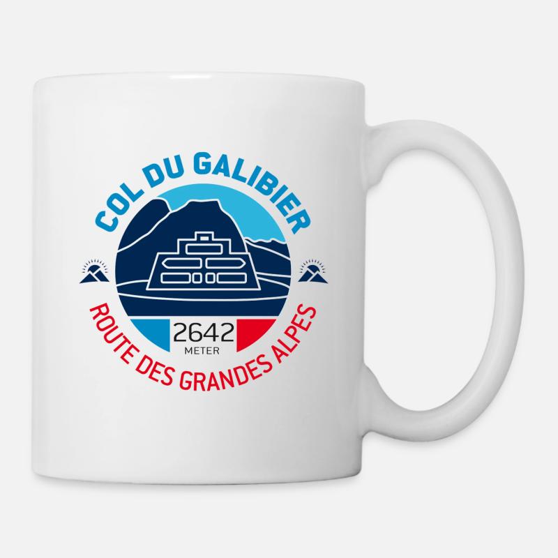 Col du Galibier 1 - Tasse - Weiß