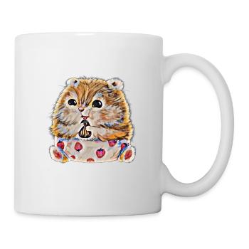Hamster - Tasse - Weiß - Rechts