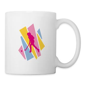 Hockey Girl - Tasse - Weiß - Rechts