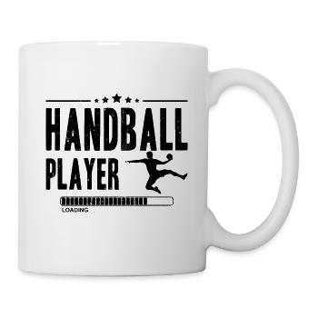Joueur de handball CHARGEMENT Joueur de handball Ballon de sport - Mug blanc - blanc - Droite