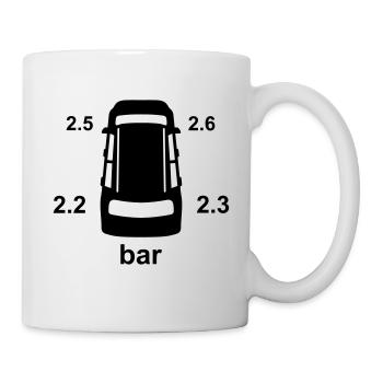 Reifendruckanzeige_tpms34 - Tasse - Weiß - Rechts