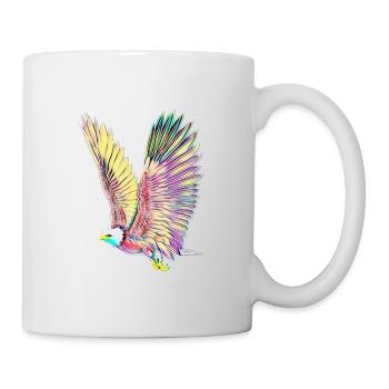 Adler - Tasse - Weiß - Rechts
