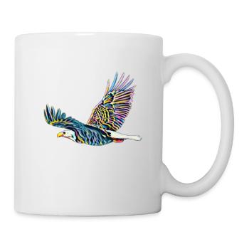Adler - Tasse - Weiß - Rechts