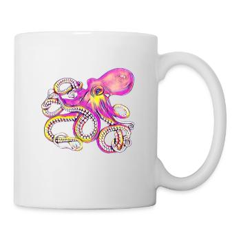 Octopus - Tasse - Weiß - Rechts