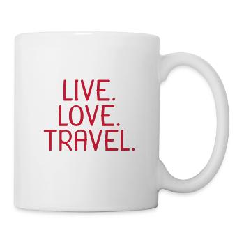 Voyage d'amour en direct - Mug blanc - blanc - Droite
