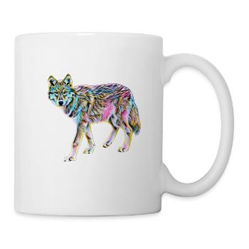 Loup - Mug blanc - blanc - Droite