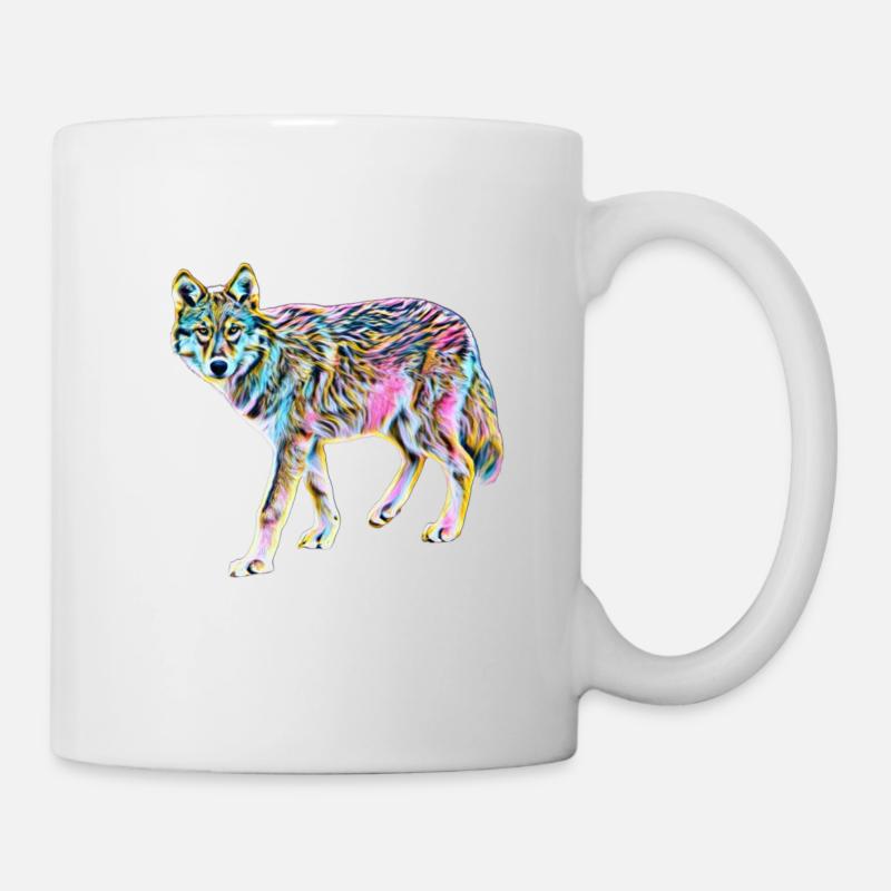 Wolf - Tasse - Weiß