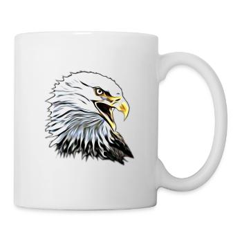 Adler - Tasse - Weiß - Rechts