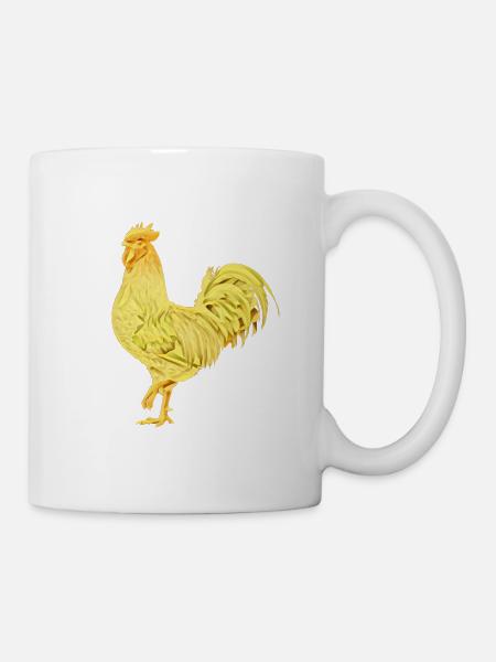 Hahn - Tasse - Weiß